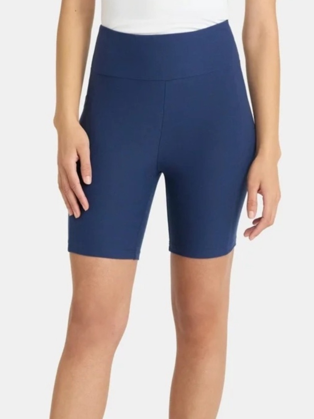 No Boundaries Women's High Rise Indigo Media Pocket Athletic Bike Shorts EUC s/m